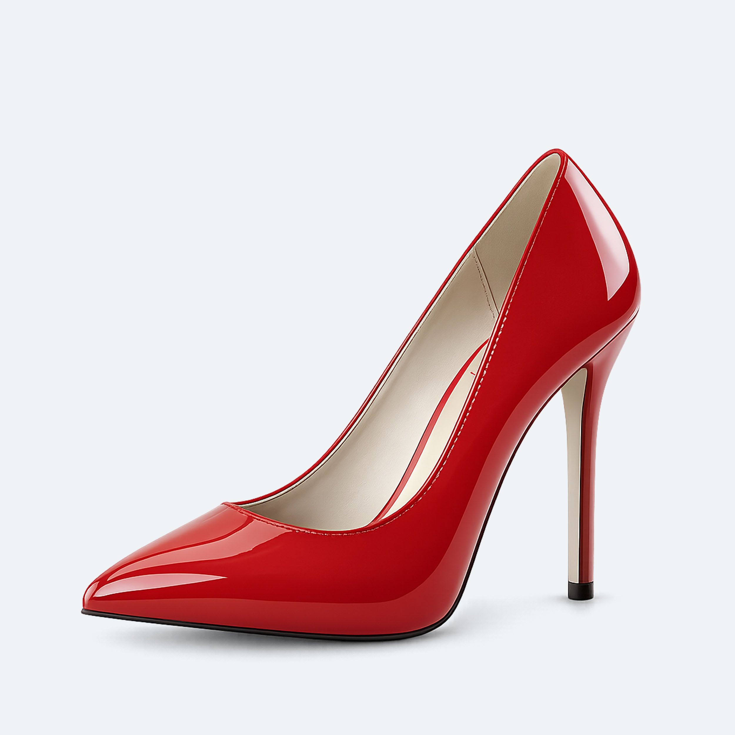 Pleaser Amuse-20 – Red Patent Pumps (heel 12.7 cm)